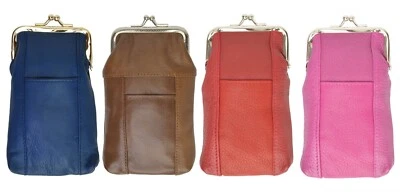 SOPORTE PARA ENCENDEDOR DE TABACO DE CIGARRILLO DE CUERO GENUINO ESTUCHE CON MARCO SUAVE VENDEDOR DE EE. UU. Foto 1 de 4