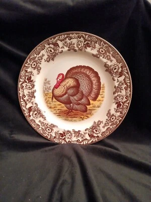 Woodland Turkey Round Serving Platter - 12” Plate for Thanksgiving & Special ... - Image 1 of 4