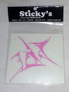 Sticky's 5 JAHRE VINYL AUFKLEBER - SCHWERTFISCH (ROSA)(16) - Bild 1 von 1
