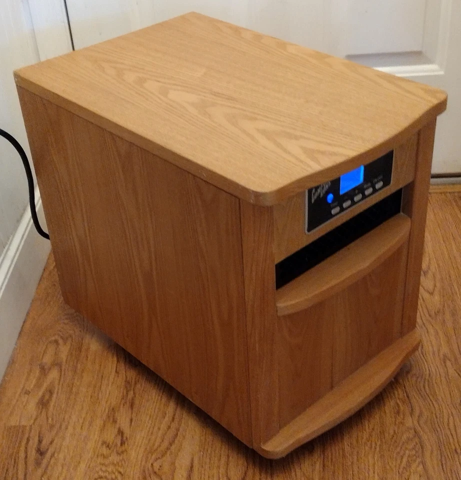 Calentador de cuarzo infrarrojo CZ2011 Comfort Zone® Deluxe acabado roble Foto 1 de 4