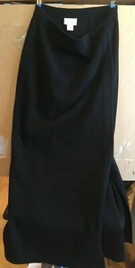 Career Essentials, Black Wool Knit Skirt, Professional, Size M (12-14), USED - Picture 1 of 6
