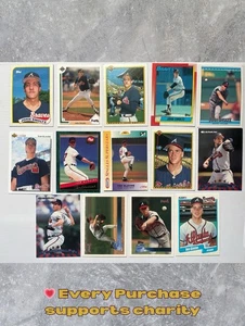 Atlanta Braves HOF Lot 14 Karten Maddux Glavine Smoltz 1989 RC 1994 Kraft Pop-Up - Bild 1 von 8