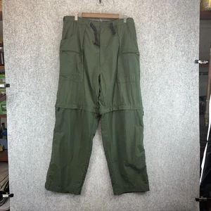 Canyon Creek Size 38 Forest Green Convertible Hiking Pants Zip Off Leg - Picture 1 of 9