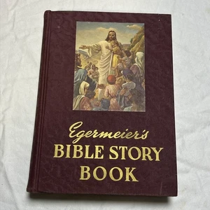 Vintage Egermeier's Bible Story Book 1947 Revised Illustrated Pictures Good - Picture 1 of 9