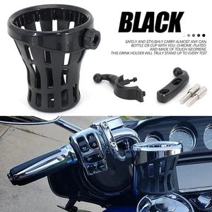 Fits Goldwing GL1800 2001-21 20 Handlebar Cup Holder Drink W/ Mesh Basket Mount - Picture 1 of 10