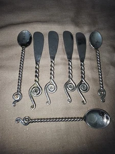 Weltmarkt Maroc Drehgriff Rolle 7 Stück Cocktail 3 Löffel/4 Messer - Bild 1 von 4