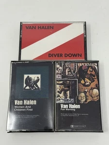 Van Halen Diver Down Women And Children First Fair Warning Cassette Tapes - Picture 1 of 6