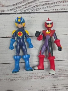 MegaMan NT Warrior Blue Megaman & Protoman 5,5" Actionfigur Mattel 2004 - Bild 1 von 14