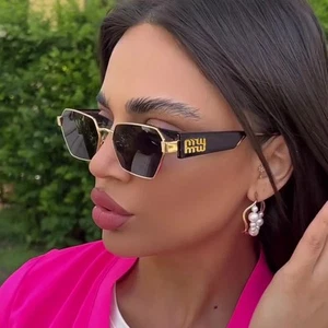 Trendy Polygon Sunglasses Chic Summer Travel Essential - Picture 1 of 6