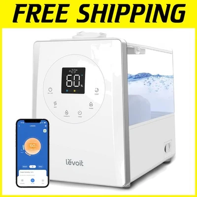 Smart Warm Cool Mist Humidifier 6L 753ft² Coverage - Image 1 of 4
