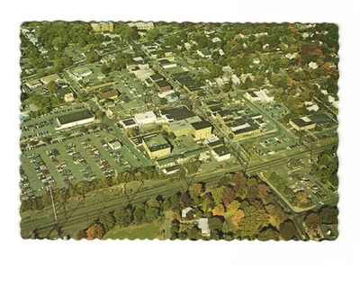 Airview of Metuchen NJ Annual Chamber of Commerce County Fair VTG postcard UNP - Image 1 of 2