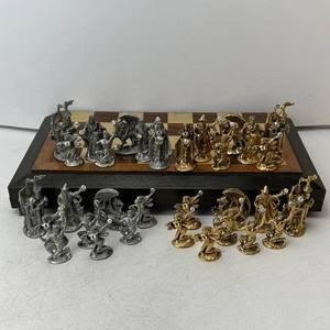 Vintage K. Dopita Studio Zinn Schachspiel Klappbrett Fantasy Realm 1989 - Bild 1 von 24