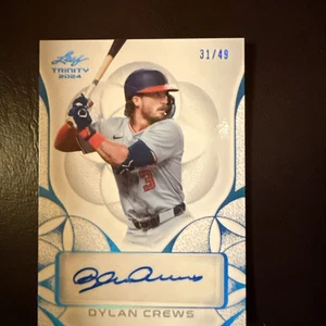Leaf Trinity 2024 Dylan Crews 31/49 Blue Auto - Bild 1 von 4