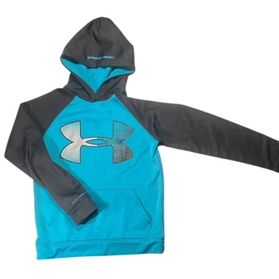 Sudadera con Capucha Under Armour Juvenil Mediana UA Storm Gris Teal Polar Pullover De Colección Foto 1 de 4