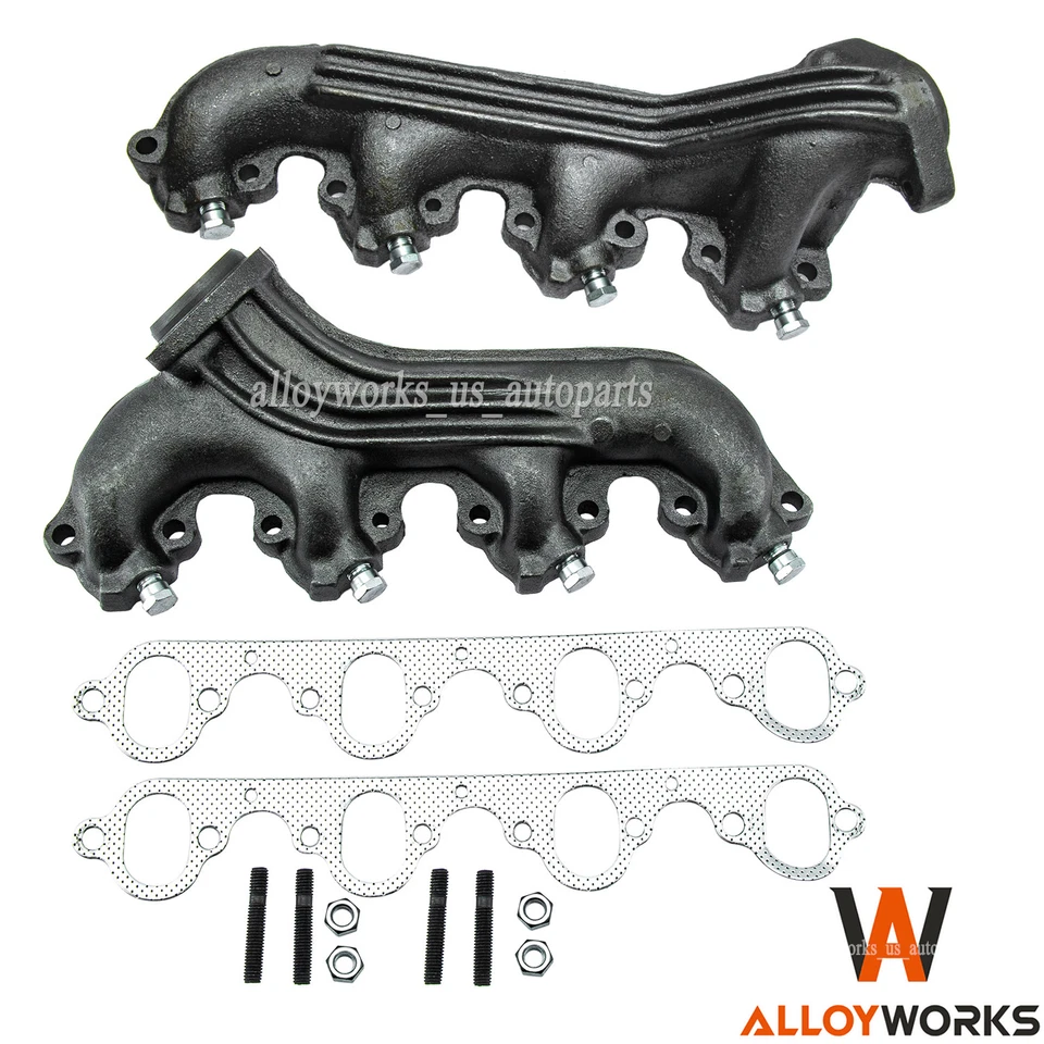 Juego de colectores de escape de 7,5 pares para camioneta Ford serie F 80-87 serie E 460ci V8. Foto 1 de 4