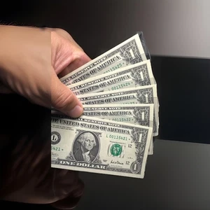 5 2001 Consecutive Star Note $1 DOLLAR BILLS Uncirculated Low Serial Numbers - Picture 1 of 3