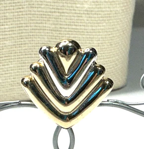 Lady Remington Pin Set Cast Ribbed Gold Tone Clip Earrings Scarf Clip Lot 66B - Picture 1 of 7