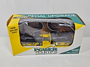 Power Grips Sport Pedals and Straps Kit 9/16" Black Upgrade Your Pedals USA - Picture 1 of 10