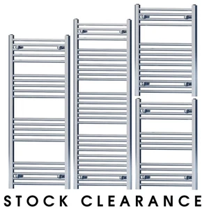 Stock Clearance Chrome Ladder Heated Towel Rail For Central Heating Radiator - Picture 1 of 13