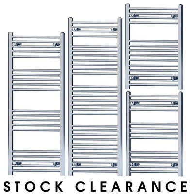 Stock Clearance Chrome Ladder Heated Towel Rail For Central Heating Radiator - Image 1 of 4