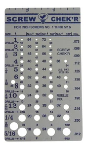 Ruelle SAE/Inch - Size Gauge No. 1-5/16 - 1/8" Heavy Gauge Steel - Made in USA - Picture 1 of 4