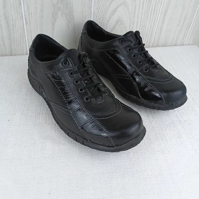 Josef Seibel 600 Simona EU 37 black tie comfort walking shoes rubber sole - Image 1 of 4