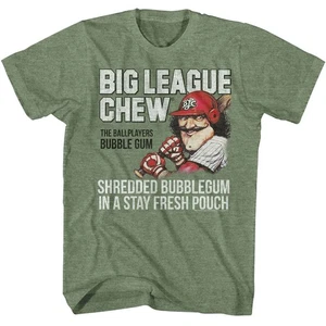 Big League Chew Shredded Military Green Heather Brands Shirt - Picture 1 of 3