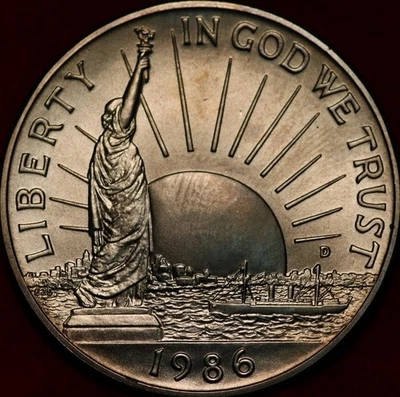 Uncirculated Proof 1986-D Denver Mint Statue of Liberty Clad Comm Half Dollar - Image 1 of 2