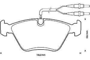 Citroën XM-Peugeot 605 Plaquettes AV BENDIX 571420B (4250.94) - Picture 1 of 1