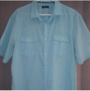 Alfani Mens baby blue dress shirt XL - Picture 1 of 1