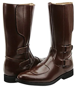 Botas de cuero genuino FAMMZ Phoenix para hombre media pantorrilla motocicleta policía - Imagen 1 de 12