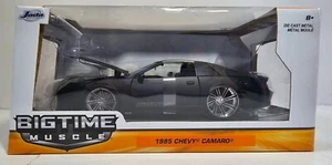 Jada Big Time Muscle 1/24 1985 Chevy Camaro negro - Imagen 1 de 8