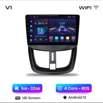 Autoradio Android Peugeot 207 CC 1G+32GB 4Core-RDS-Wifi-BT-Gps. Prezzo Bomba💣 - Immagine 1 di 4