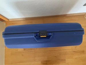 Hartschalenkoffer Reisekoffer Koffer Samsonite , mit Rollen, Zahlenschloss, Blau - Bild 1 von 9