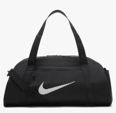 Nike Women's Gym Club Duffel Bag, Black/White, 24L - Image 1 of 4