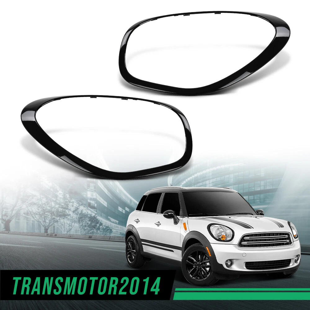 PIT66 Headlight Bezels Trim Ring Left Right Side Fit For 2011-2016 Mini