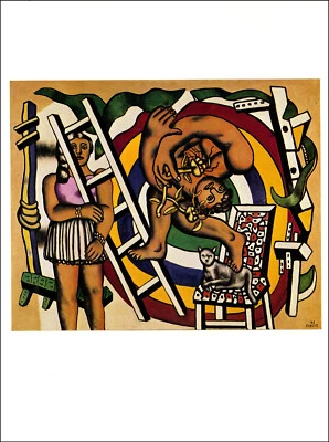Impresión vintage 1976 Fernand Leger el acróbata y su pareja 1948 bellas artes Foto 1 de 3