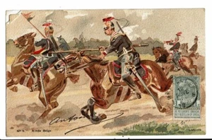 CPA-Carte Postale-Belgique- Armée belge -Lanciers -1906--VMD16915 - Picture 1 of 2