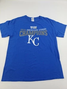 2014 World Series Shirt Mens Size Large Champions Kansas City Royals - Picture 1 of 10