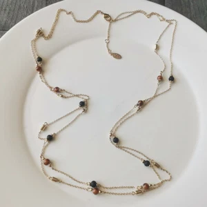 Nuevo Collar 34" Cuentas Loft Doble Hilo Regalo Moda Mujeres Fiesta Show Joyería - Imagen 1 de 3