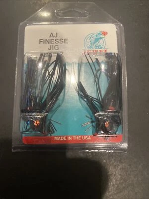 Plantilla de finura Jewel Bait Company 5/16 oz 2 unidades negro azul flash Foto 1 de 3