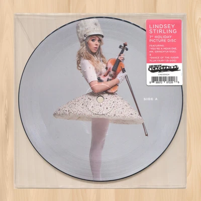 PICTURE DISC----  LINDSEY STIRLING You’re a Mean One, Mr. Grinch 7" VINYL   1222 - Image 1 of 4