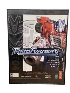Transformers PS2 Playstation 2 Game Poster Ad Art Print Optimus Prime Art 2004 - Picture 1 of 6