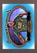 2020 Upper Deck Goodwin Champions #100 LeBron James Aqua Parallel LA Lakers