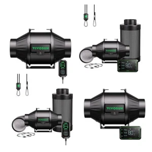 VIVOSUN AeroZesh T4/T6 Inline Duct Fan Smart Ventilation System For Grow Tent - Picture 1 of 57