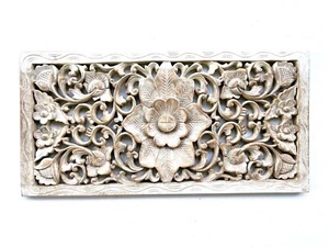 Exquisite Teak Wood Frame Carved Artwork - Handcrafted Masterpiece for Home - Picture 1 of 1