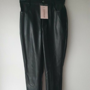 Faux Leather Tall Trousers for Women 