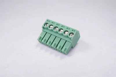 1840418 Phoenix Terminal Block Header 7 Position 1 Row Vert Female 3.5mm Green - Image 1 of 4