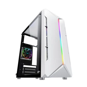 Transparent Computer Case Desktop PC Tower With RGB Light For M-ATX/ITX - Bild 1 von 12