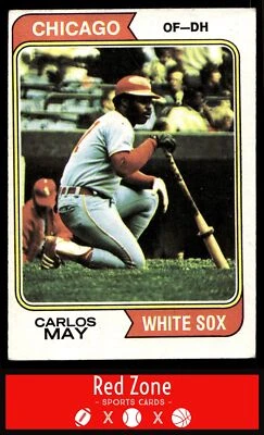 1974 Topps - #195 Carlos May EX - Image 1 of 2